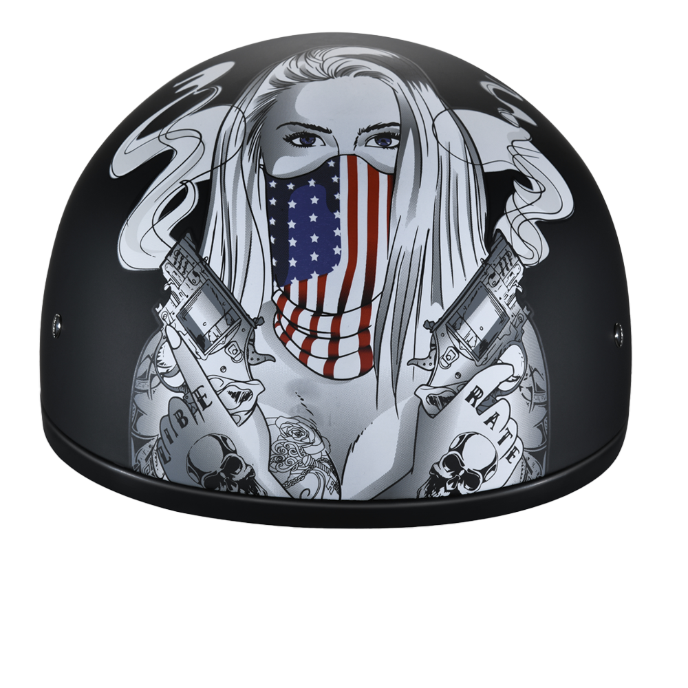 DOT Approved Daytona Motorcycle Half Face Helmet