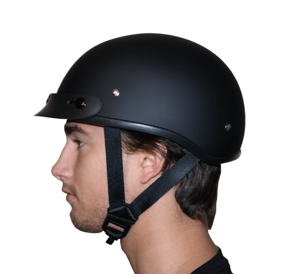DOT Approved Daytona Motorcycle Half Face Helmet - Skull Cap Graphics for Men & Women, Scooters, ATVs, UTVs & Choppers - W/ Come Get 'Em